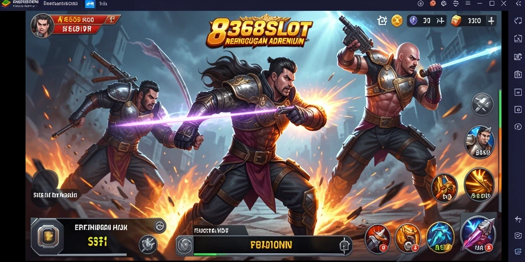 Tampilan mendebarkan dari gameplay 8368SLOT yang penuh aksi.