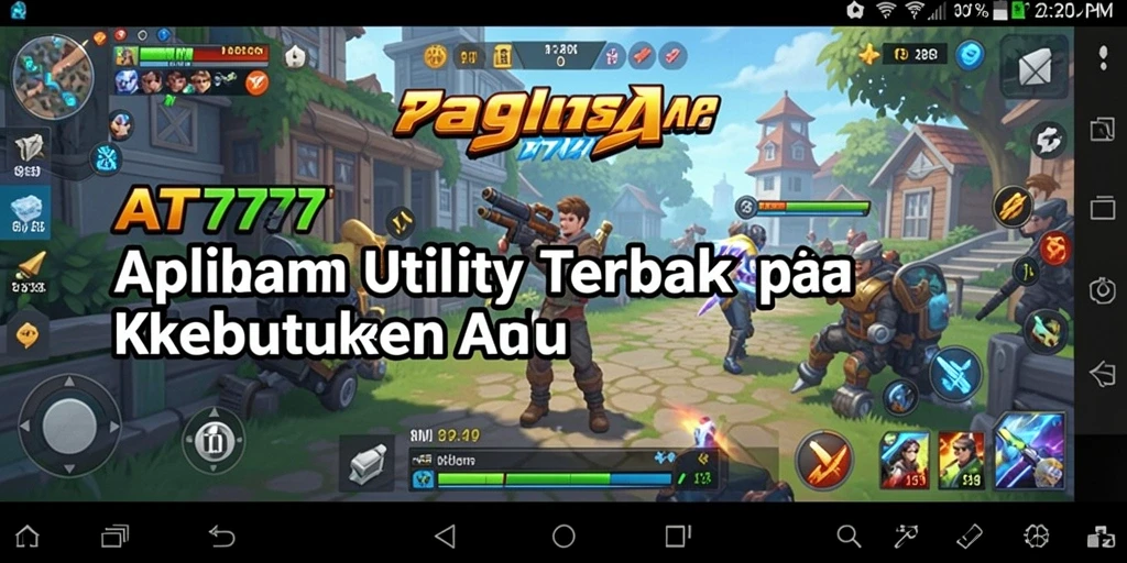 Tampilan antarmuka pengguna AT777 yang intuitif dan mudah digunakan.