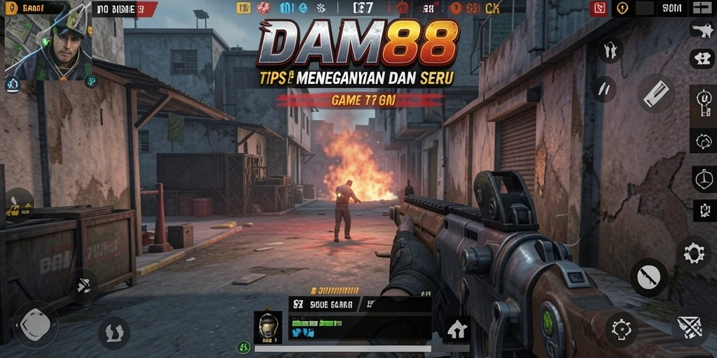 Screenshot gameplay DAM88 dengan aksi seru dalam pertempuran TPS.