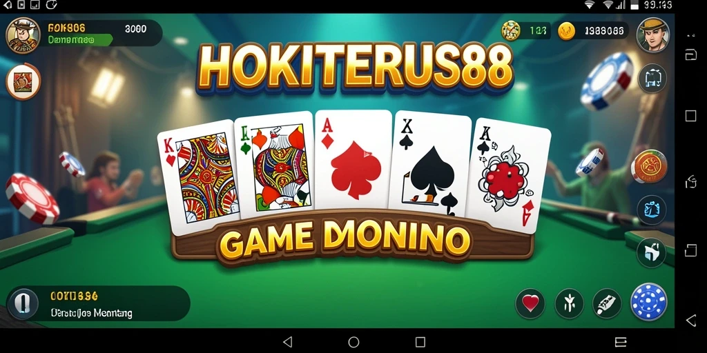 Tampilan gameplay HOKITERUS88 yang seru dalam permainan Domino.
