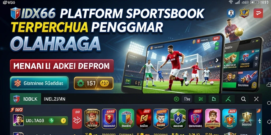 Tampilan gameplay seru dalam aplikasi Sportsbook IDX66.