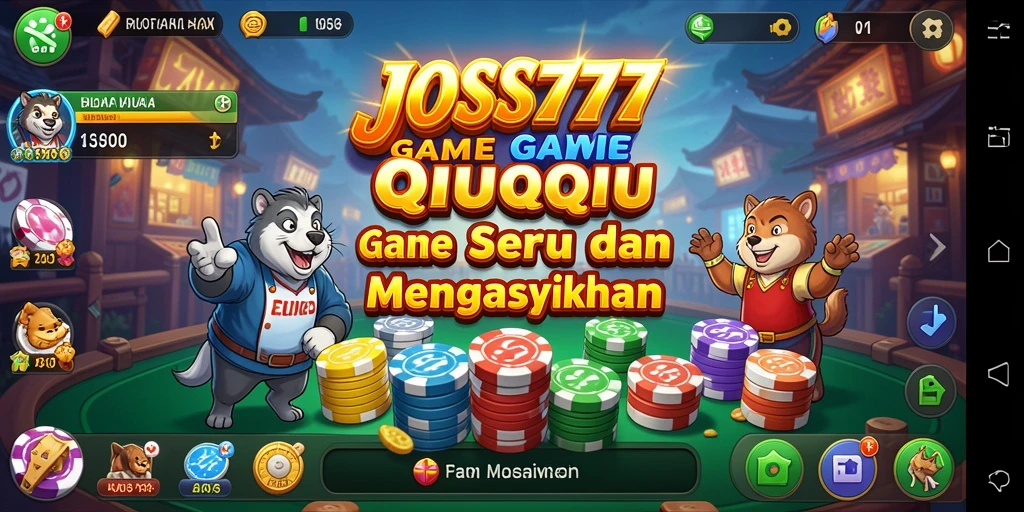 Tampilan gameplay QiuQiu yang seru di JOSS777.