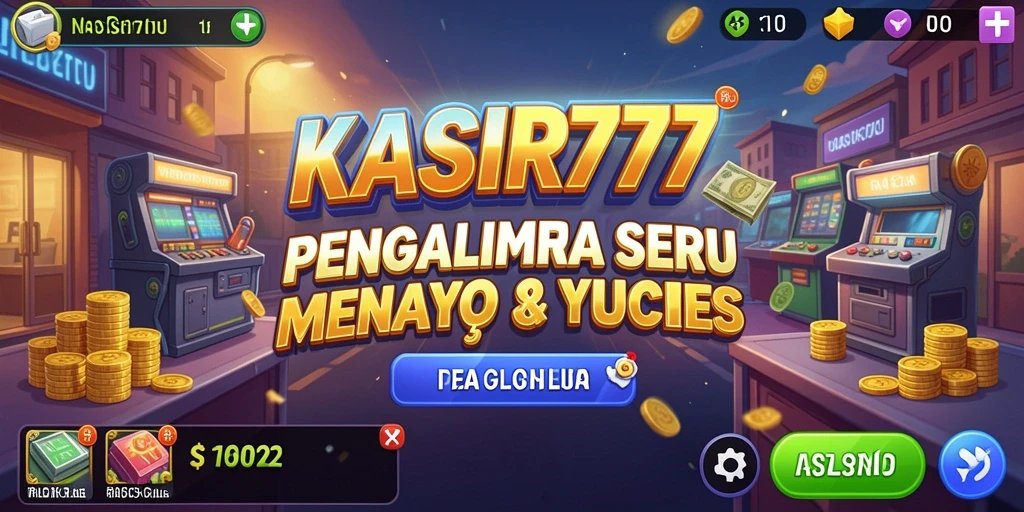 Screenshot utama KASIR777 menampilkan gameplay Tycoon yang seru dan mendetail.