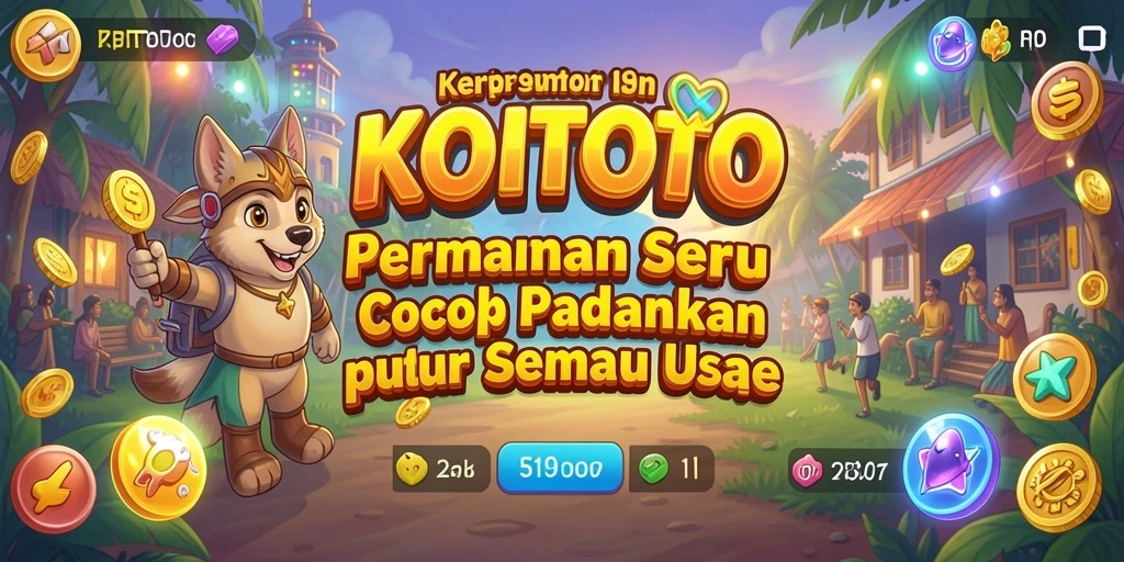 Tampilan gameplay seru dari KOITOTO dengan tantangan match-3.