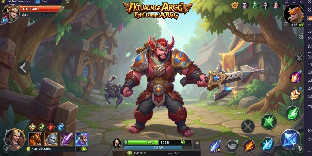 Gameplay seru yang menghadirkan pertarungan ARPG mendebarkan.