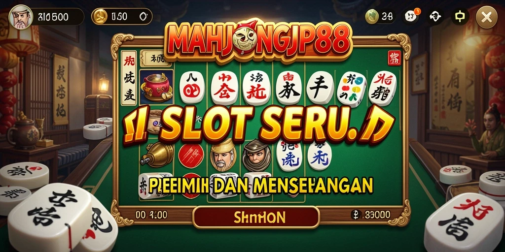 Tampilan gameplay yang menarik di MAHJONGJP88 dengan efek slot yang memukau.