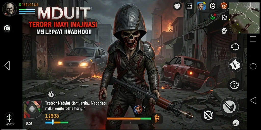 Screenshot MNDUIT menampilkan suasana mencekam di lokasi angker.