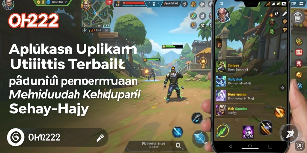 Tampilan utama OH222 dengan fitur utilitas yang lengkap.