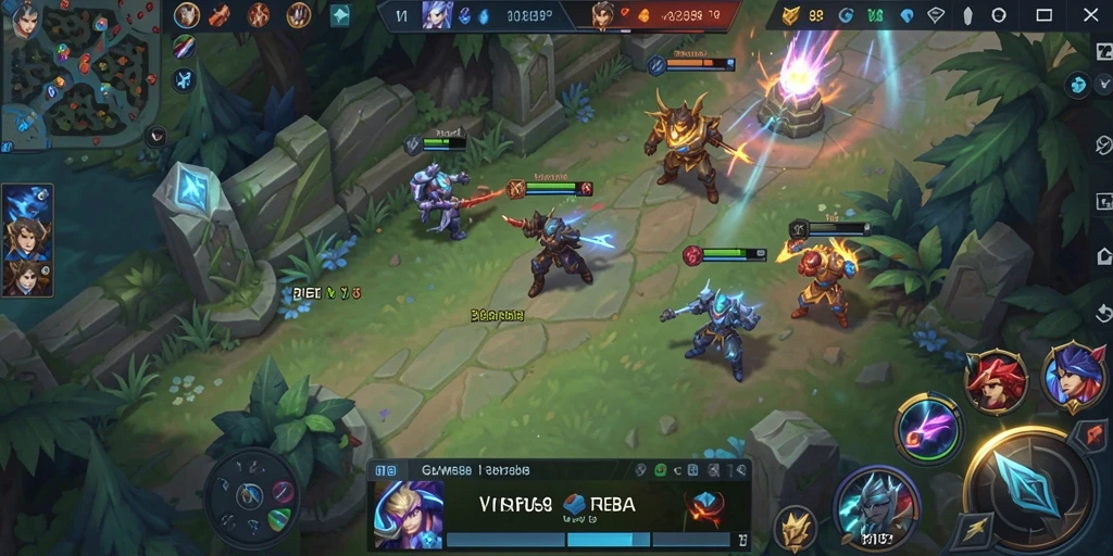 Screenshot gameplay OLYMPUS88 menunjukkan pertarungan tim yang mendebarkan.