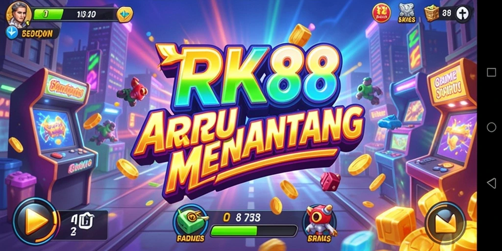 Tampilan gameplay seru dan penuh tantangan di RK88.