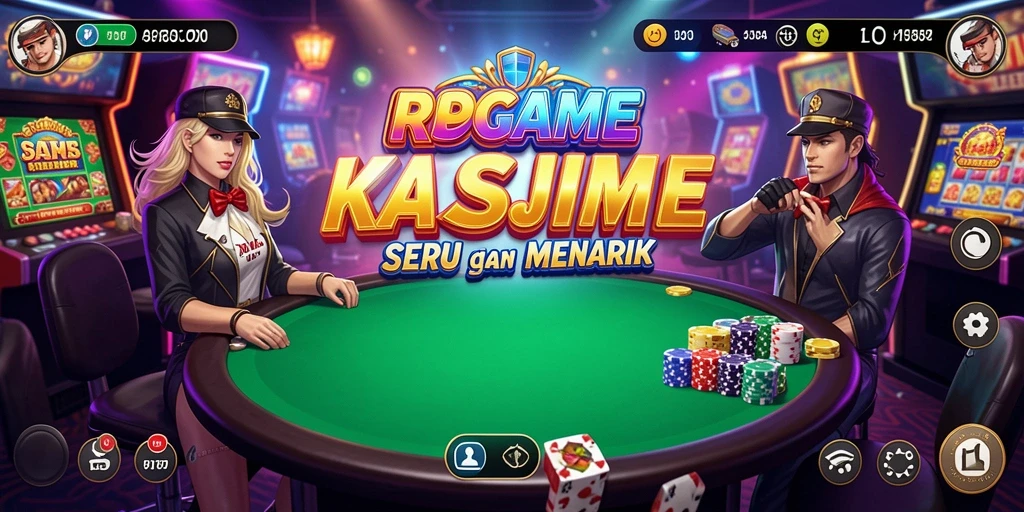 Tampilan utama RPGAME dengan berbagai jenis permainan Kasino yang seru.