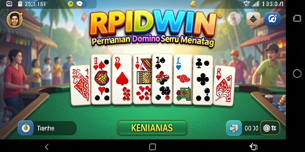 Gameplay menarik dan seru dari RPIDWIN permainan Domino.
