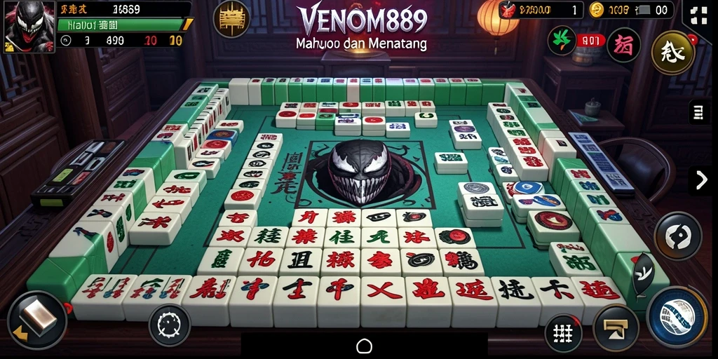 Tampilan gameplay Mahjong yang menarik di VENOM889.